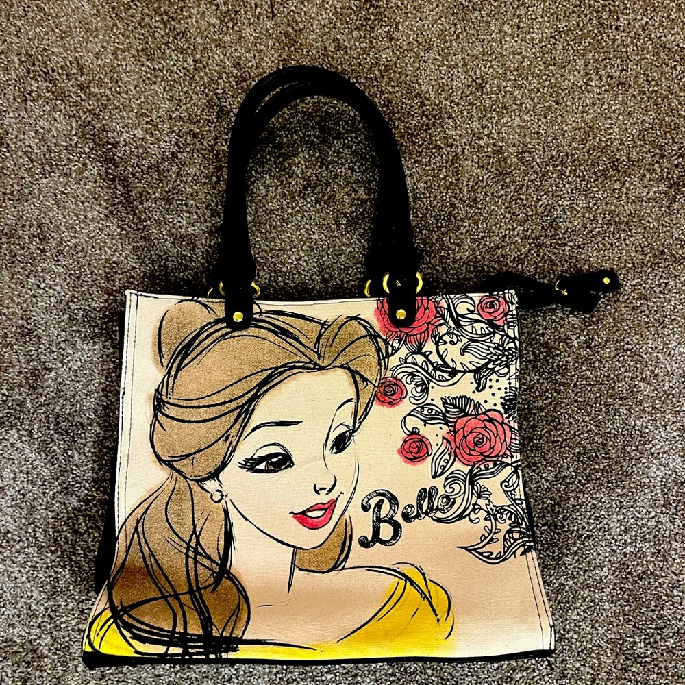 Disney Loungefly Belle Beauty and the Beast shoulder tote bag